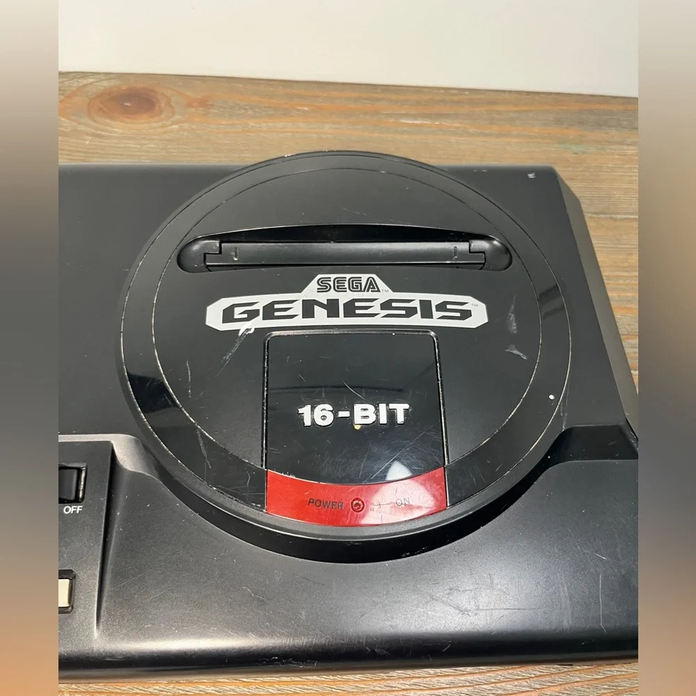 Sega Genesis 1 Console System - Black 1991 Tested & Works 1 Controller, No CORDS